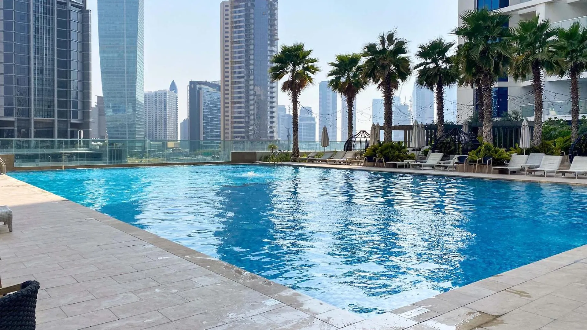 Citi Home-Elegant Studio With Burj Khalifa View By Damac Prive Dubaj 0*,